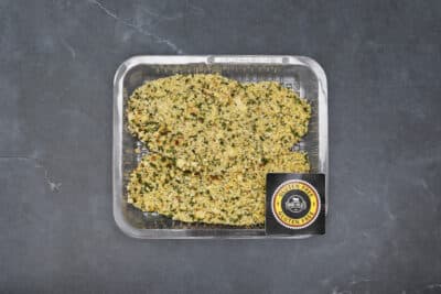 GF CHICKEN SCHNITZEL PARMESAN GARLIC