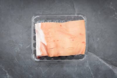PORK BELLY RIND ON