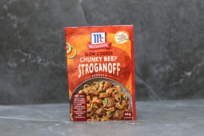 SLOW COOKER CHUNKY BEEF STROGANOFF