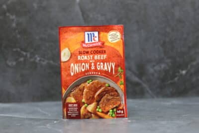 SLOW COOKER ROAST BEEF ONION & GRAVY