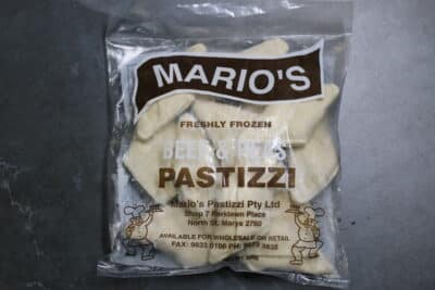 BEEF AND PEAS PASTIZZI